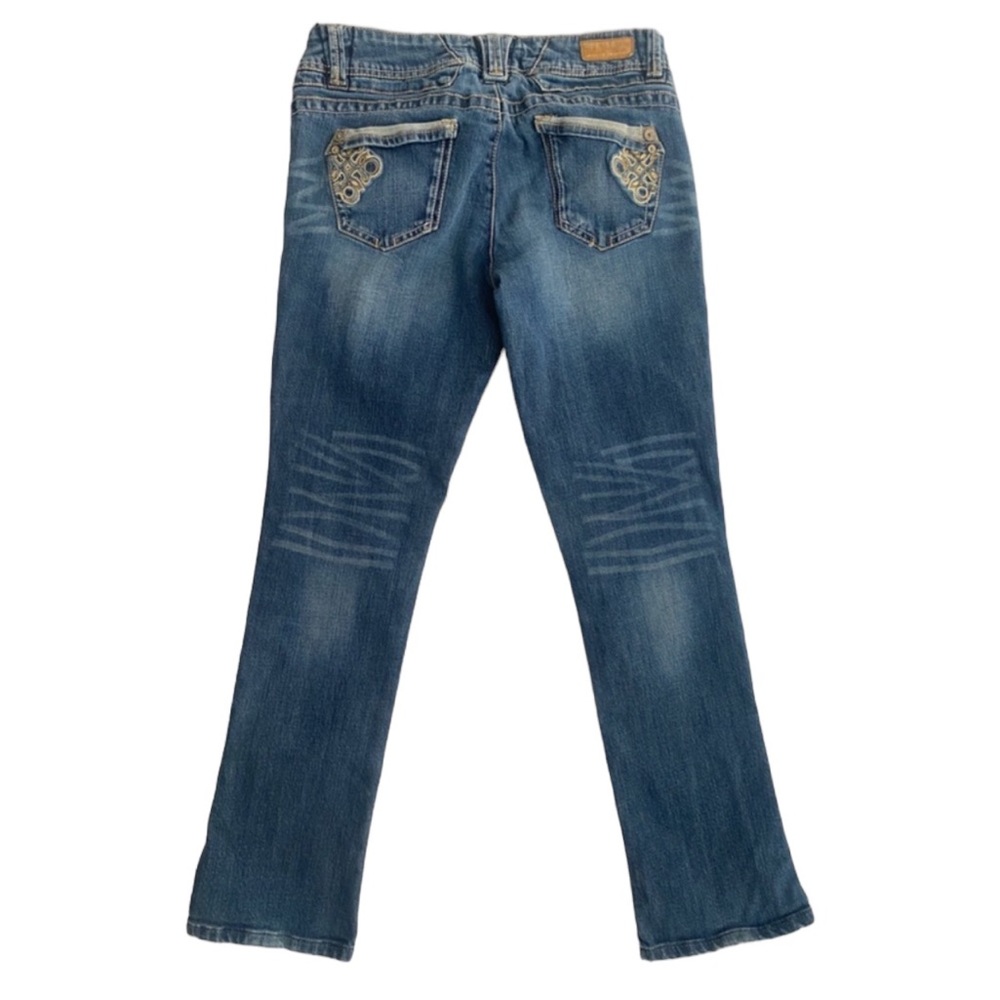Artisan Crafted by jolt Low‎ Rise Straight Back Pocket Embroidered Jeans Size 9